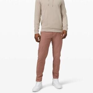 Lululemon Commission Pant Slim Tapered Fit In Reddish Pink Size 32